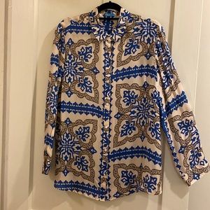 J McLaughlin silk blouse